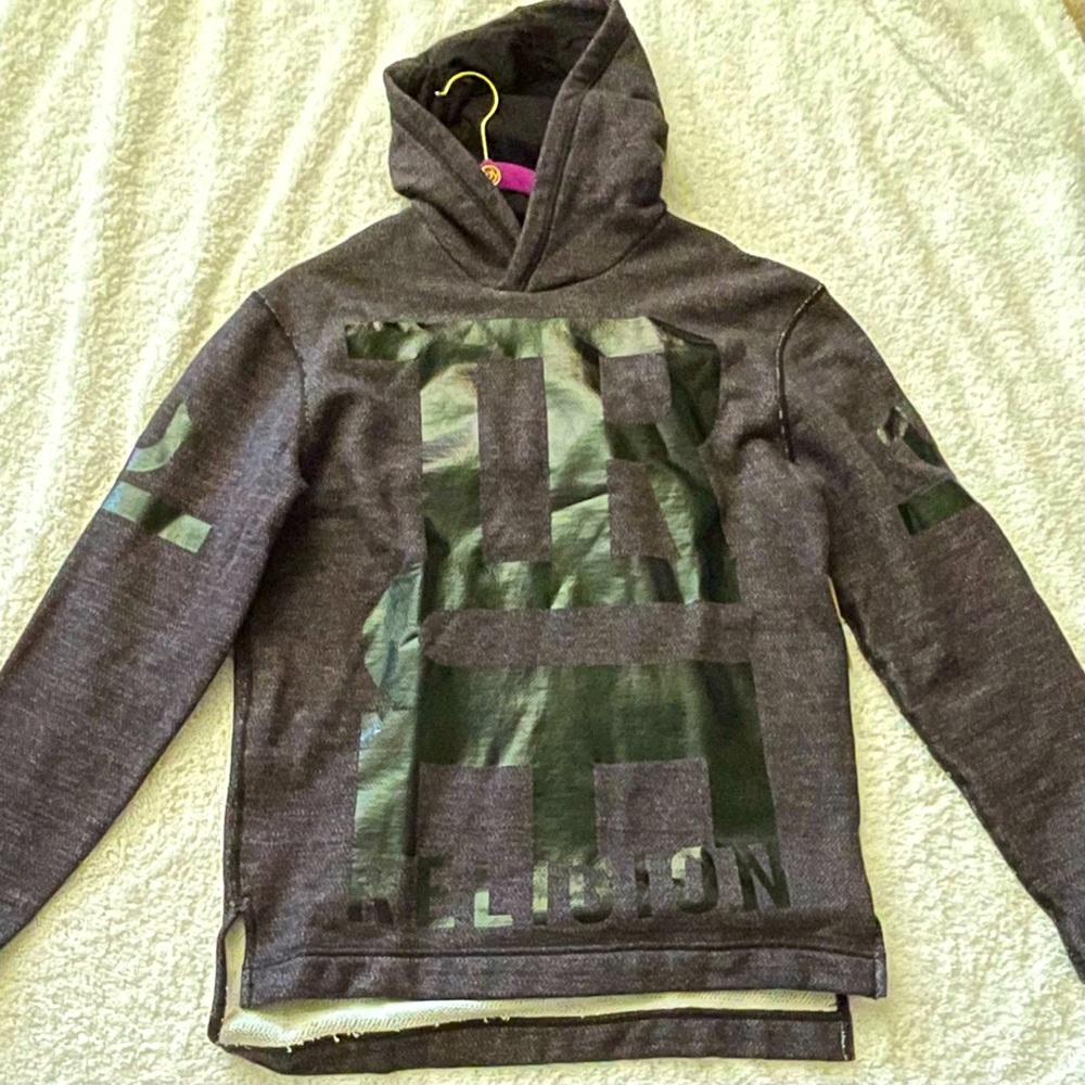TRUE RELIGION Purple Hoodie Authentic Sweatshirt NEW Womens Small 🎉HOST PIC🎉 - Picture 3 of 4